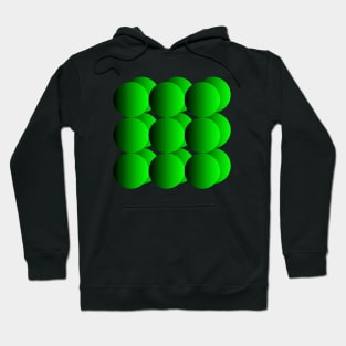 Fluorescent Spheres | Gradient Neon Green Hoodie